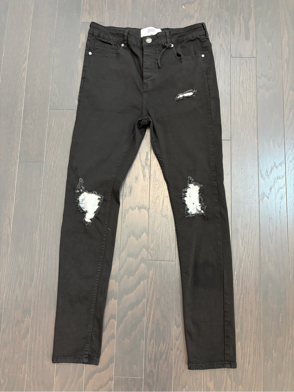 Sixth June Slim Black Ripped Skinny Jeans